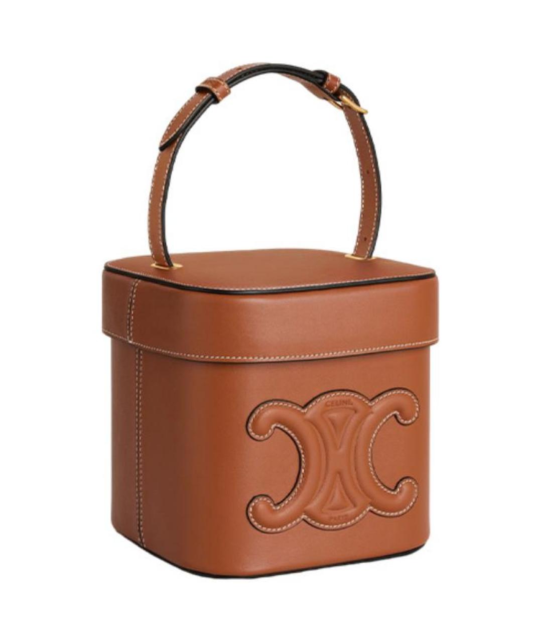 CELINE Кожаная сумка с короткими ручками, фото 2