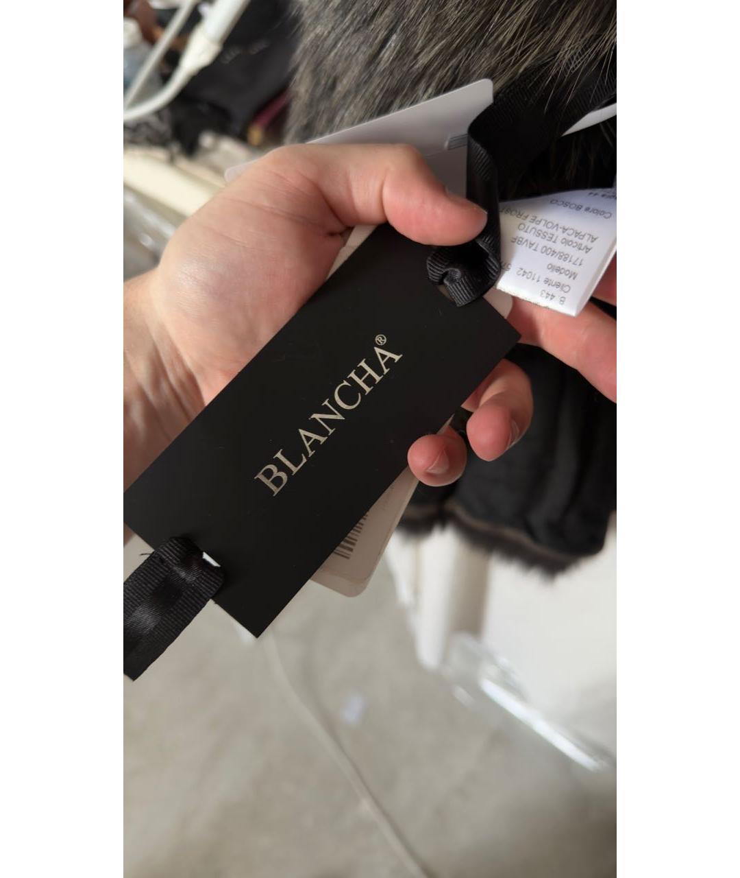 BLANCHA Серый меховой жилет, фото 2