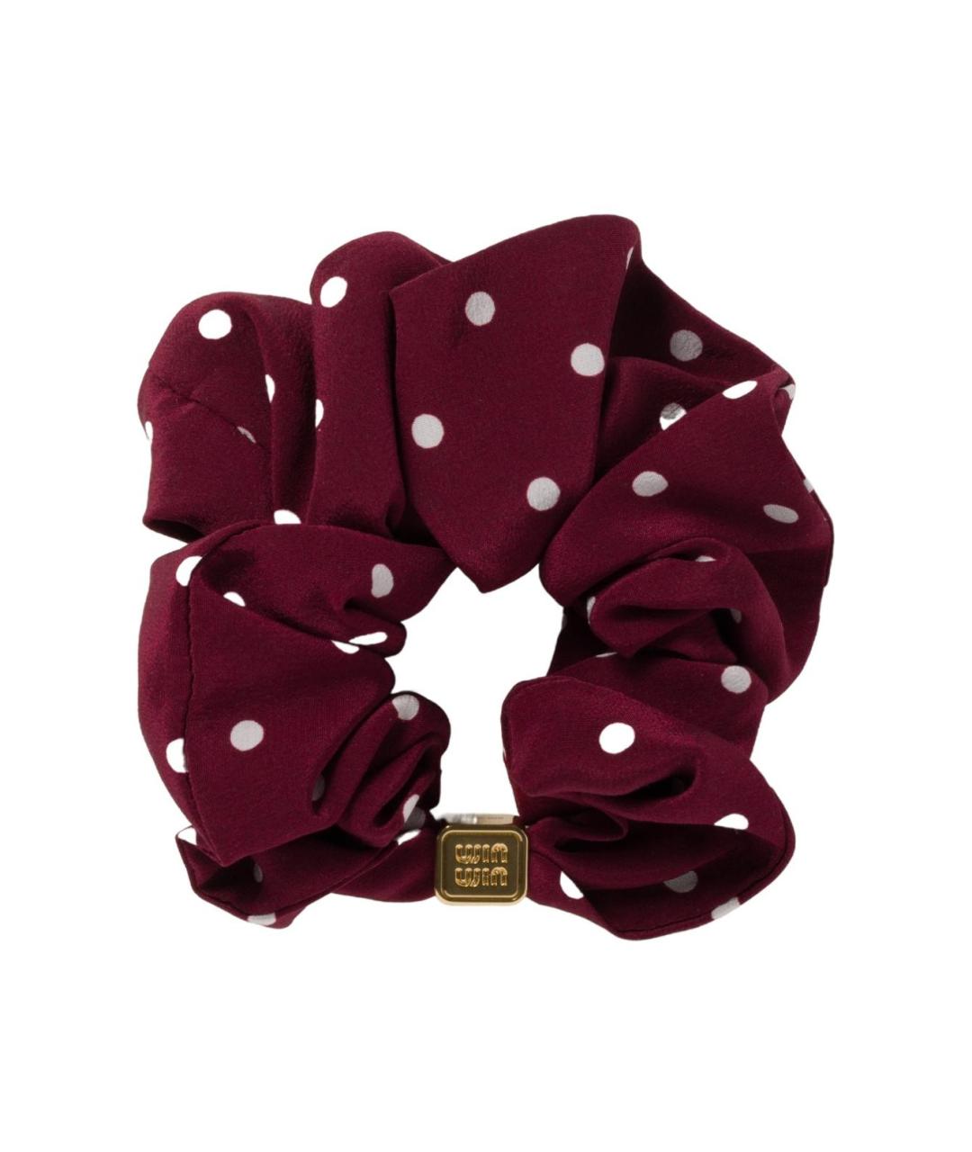 MIU MIU Бордовая заколка, фото 2