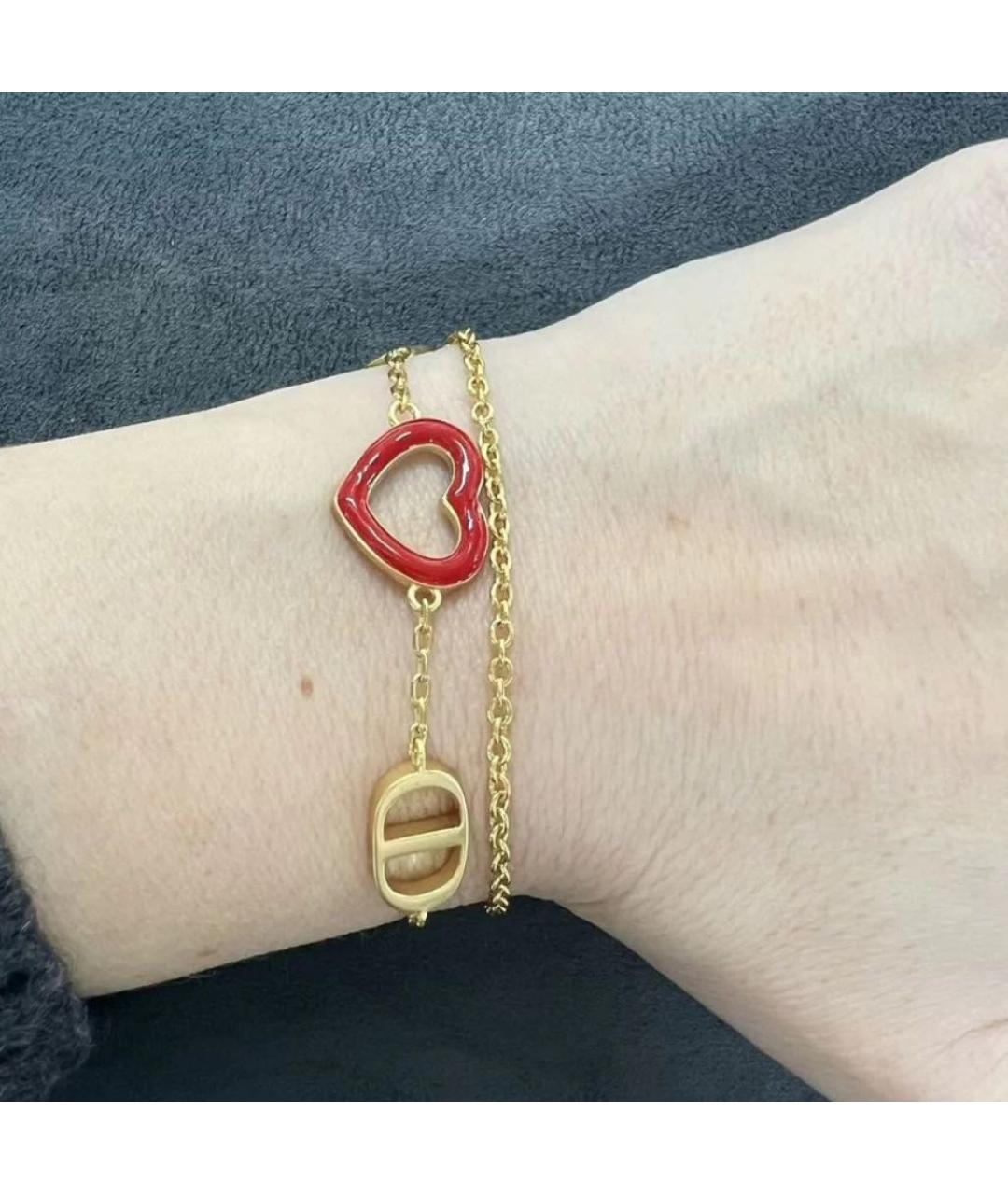 CHRISTIAN DIOR Золотое металлическое колье, фото 5