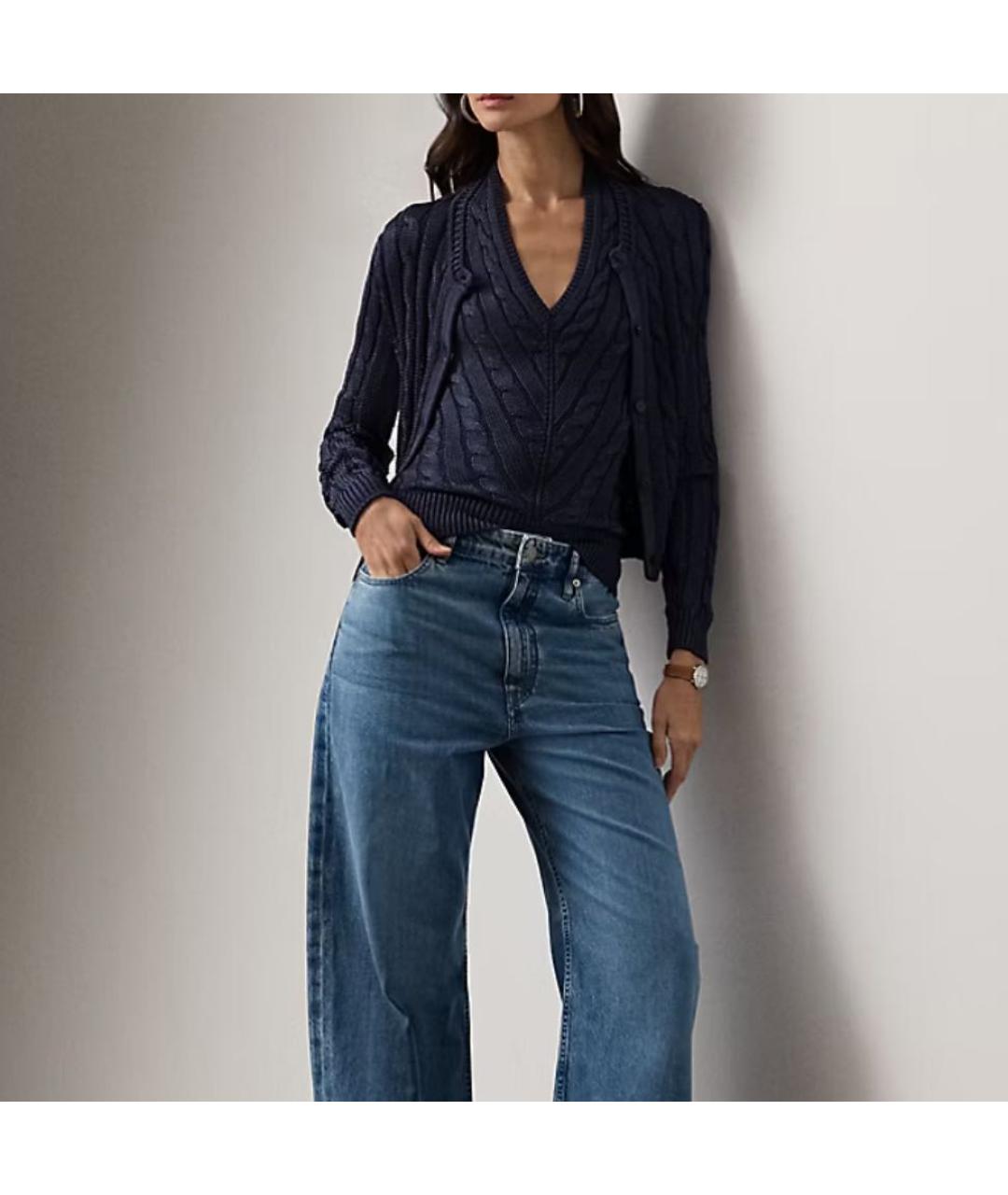 RALPH LAUREN Темно-синий джемпер / свитер, фото 2