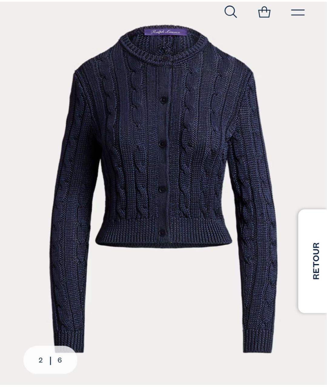 RALPH LAUREN Темно-синий джемпер / свитер, фото 4