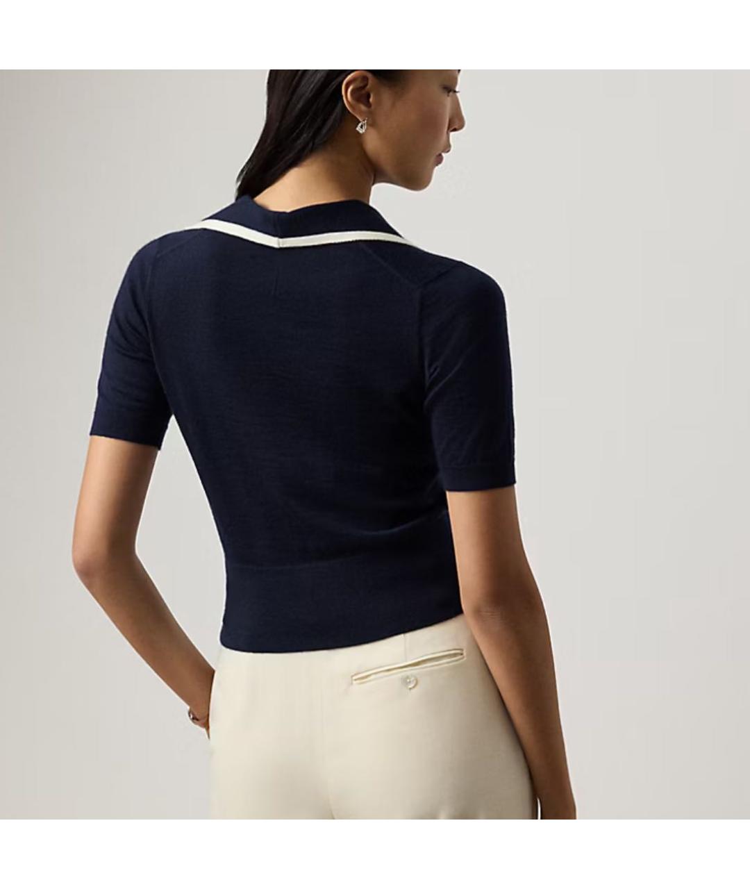 RALPH LAUREN Темно-синий кашемировый джемпер / свитер, фото 4