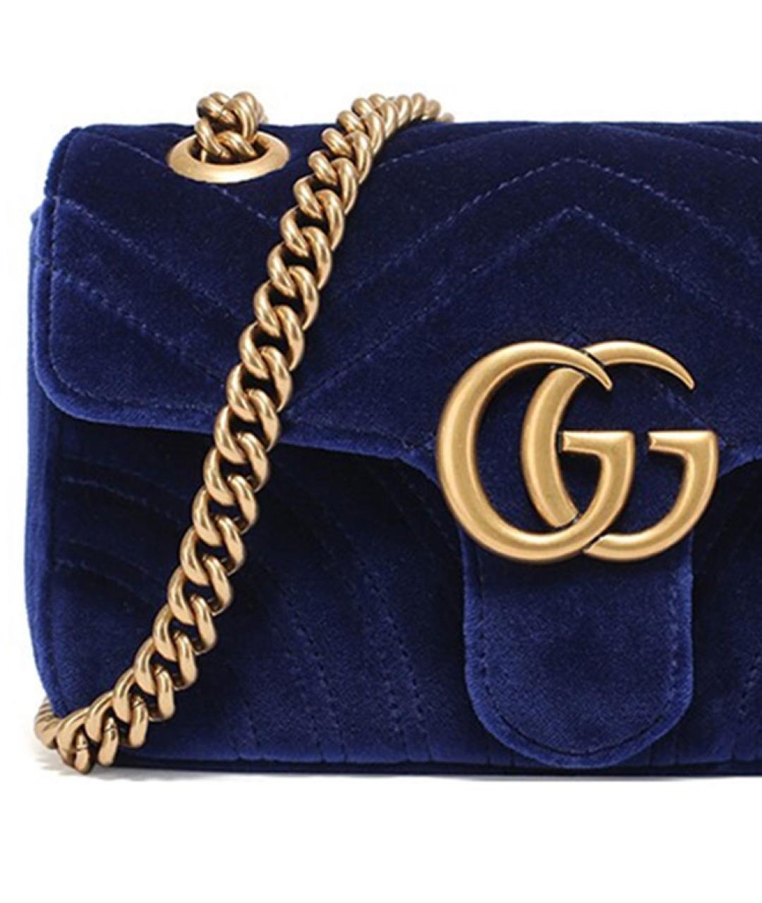 GUCCI Синяя сумка через плечо, фото 4