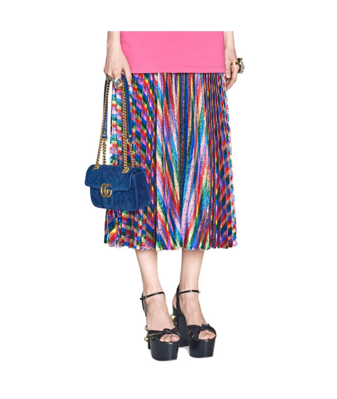 GUCCI Синяя сумка через плечо, фото 5