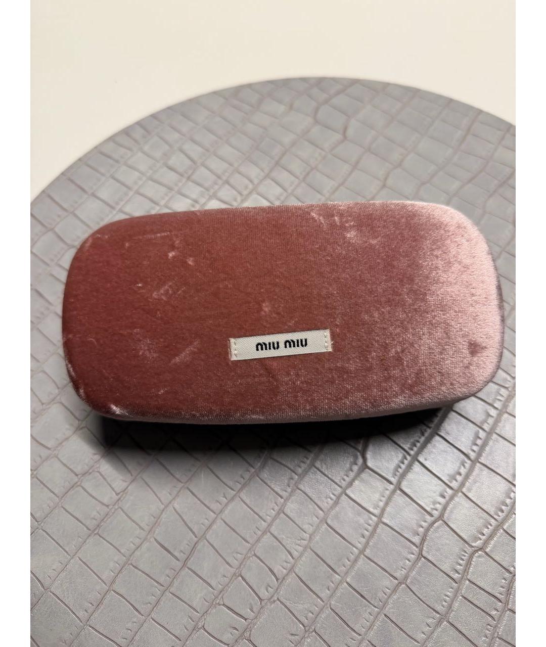 MIU MIU Черные пластиковые солнцезащитные очки, фото 4