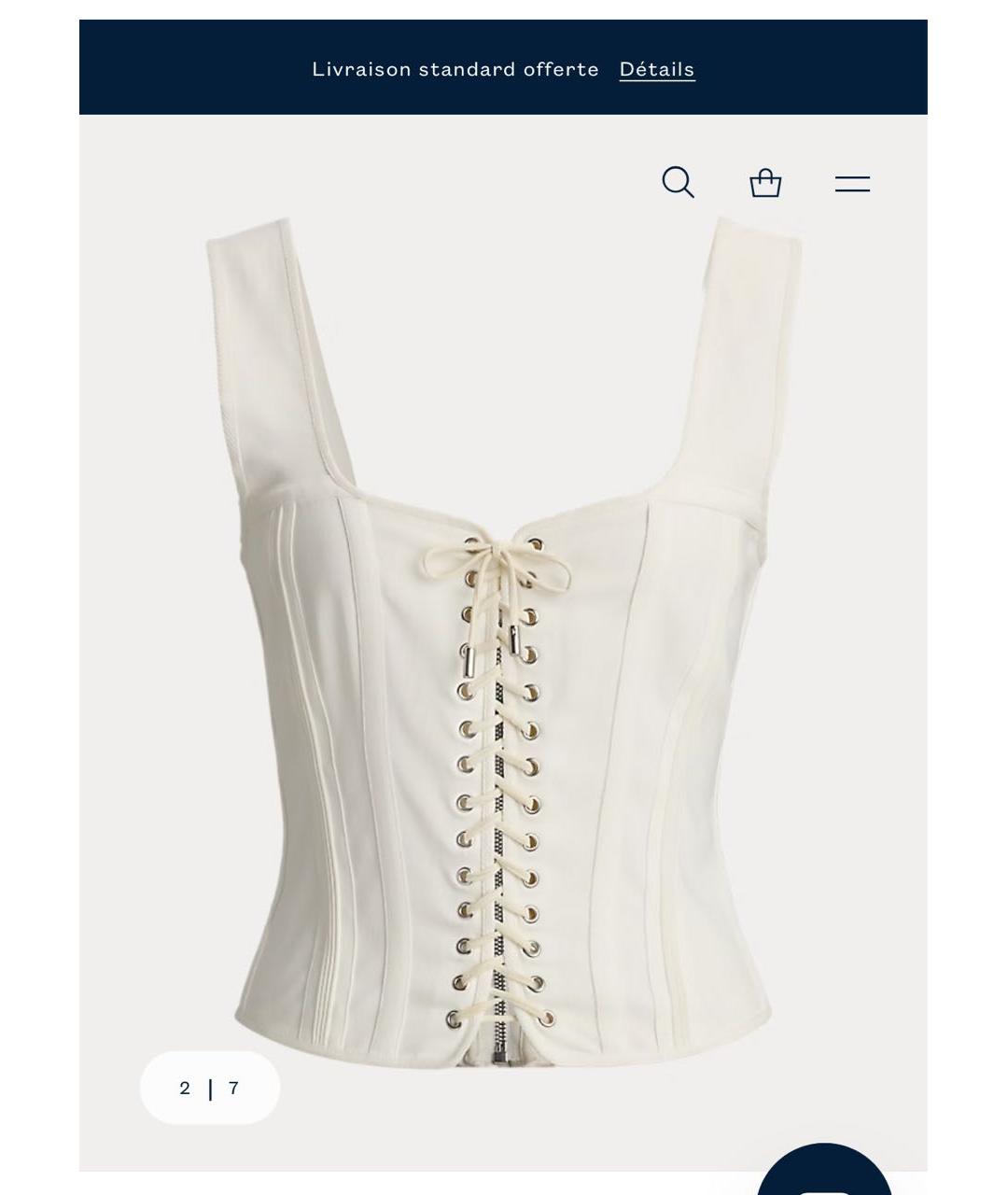 RALPH LAUREN Бежевый корсеты, фото 5