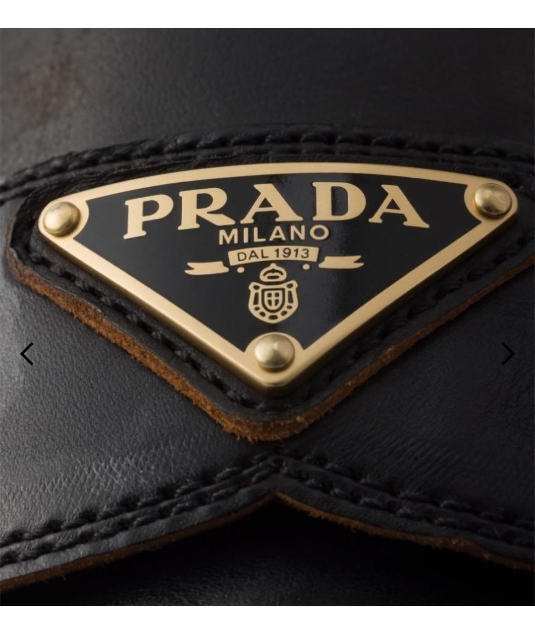 PRADA Коричневые кожаные лоферы, фото 4