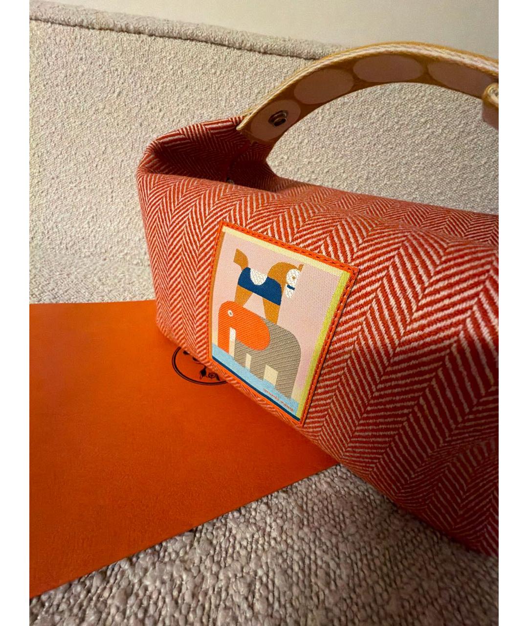 HERMES Мульти тканевая косметичка, фото 4