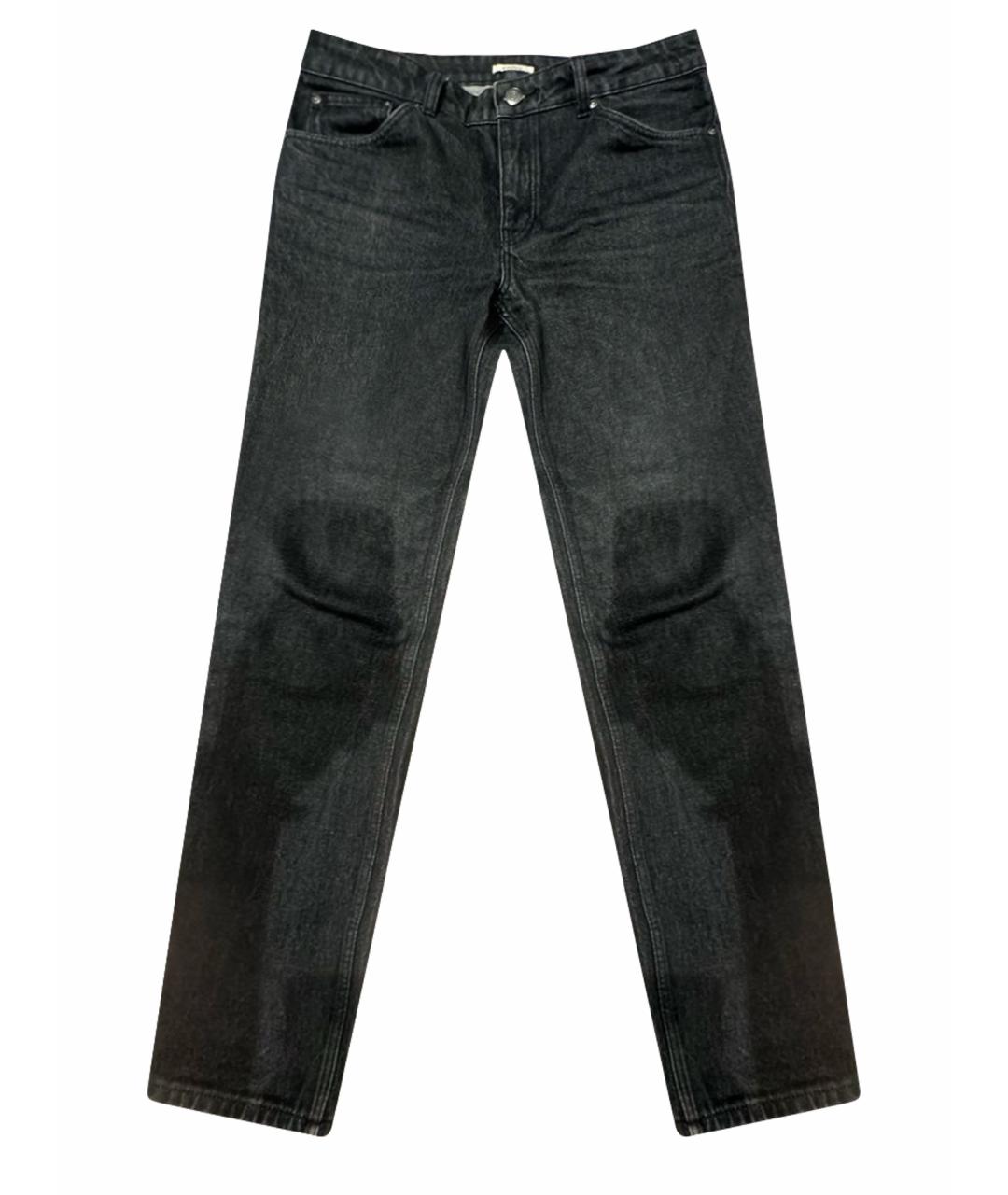 12 STOREEZ Антрацитовые прямые джинсы, фото 1