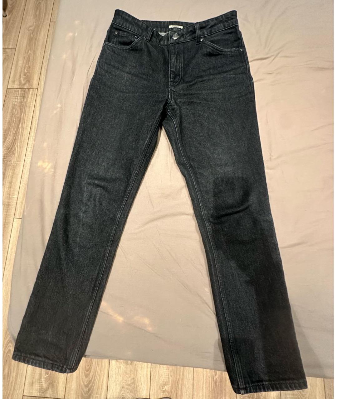 12 STOREEZ Антрацитовые прямые джинсы, фото 4