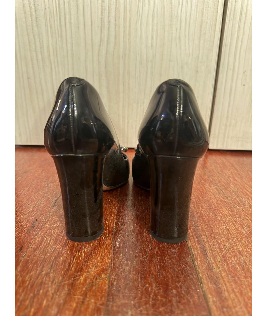 DOLCE&GABBANA Черные туфли из лакированной кожи, фото 5