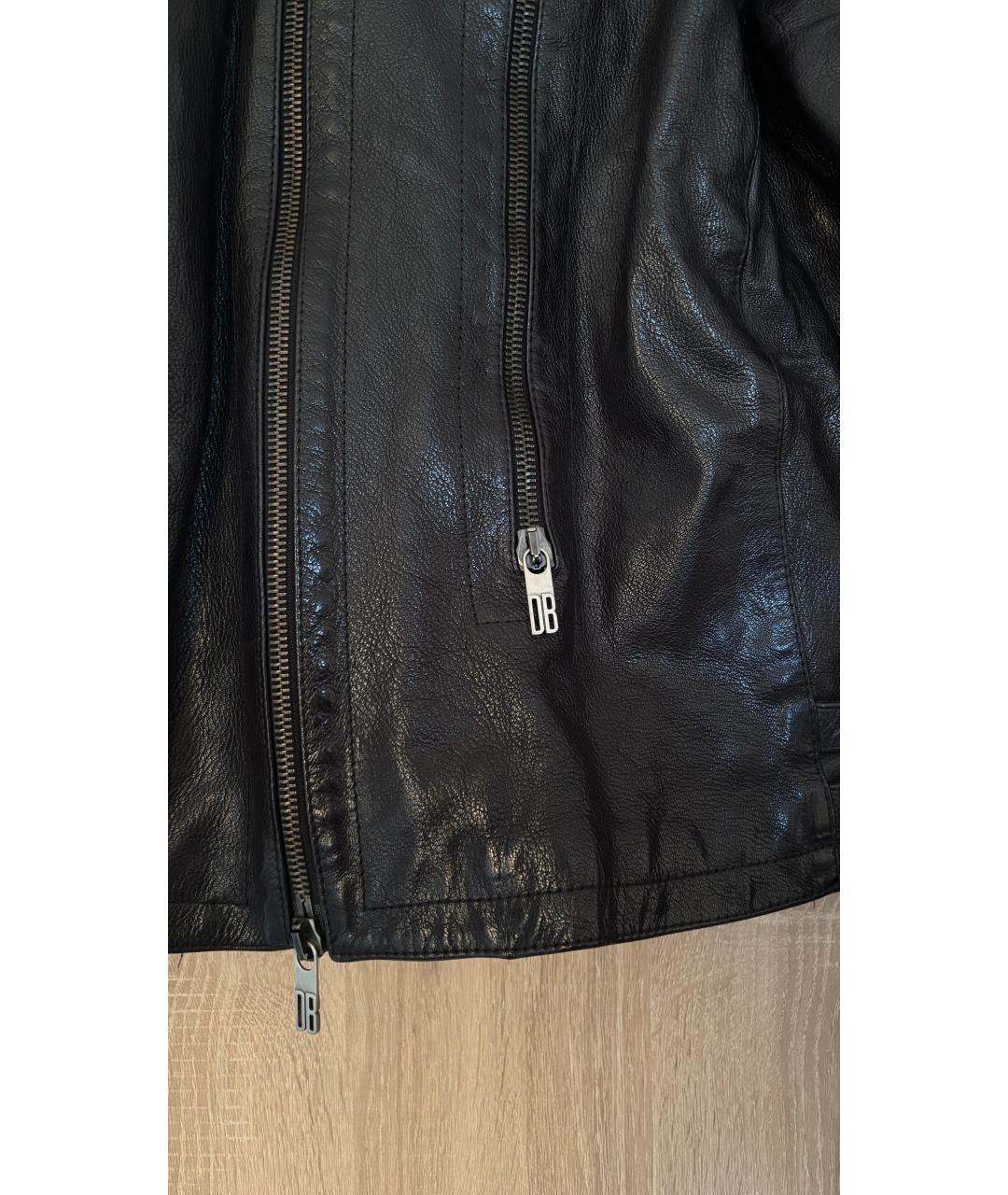 BIKKEMBERGS Черная кожаная куртка, фото 4