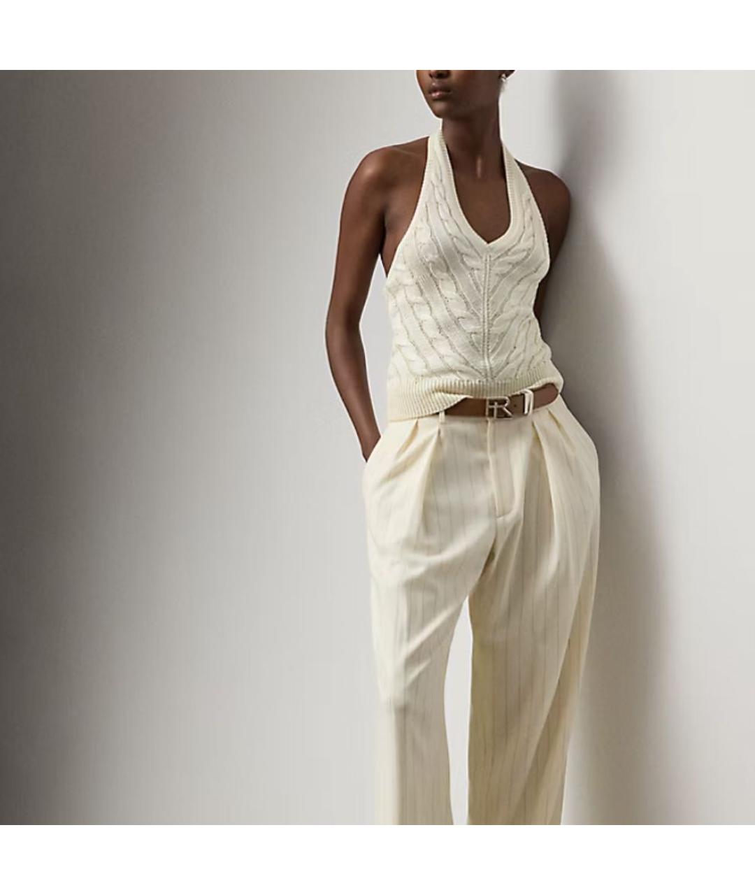 RALPH LAUREN Бежевая майка, фото 3