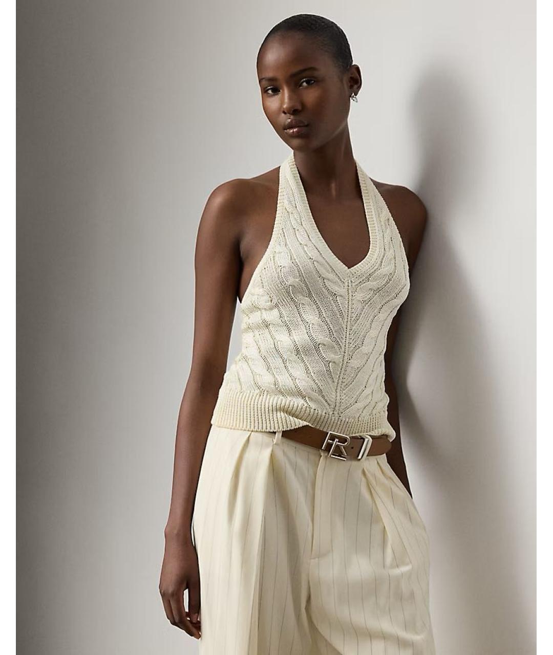 RALPH LAUREN Бежевая майка, фото 2