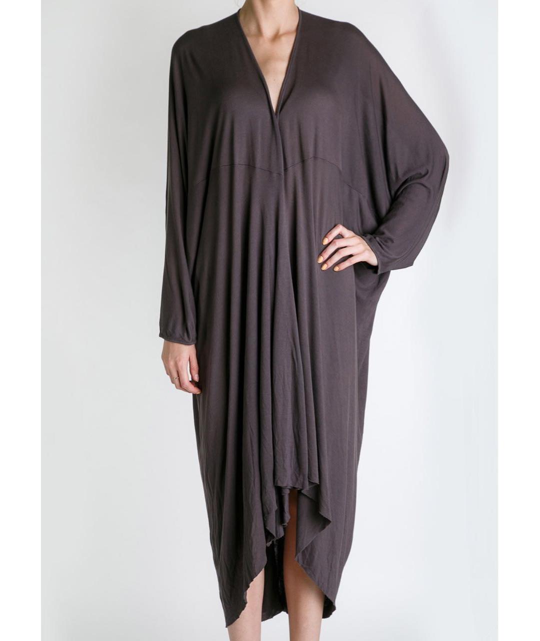 RICK OWENS Коричневое вискозное повседневное платье, фото 3