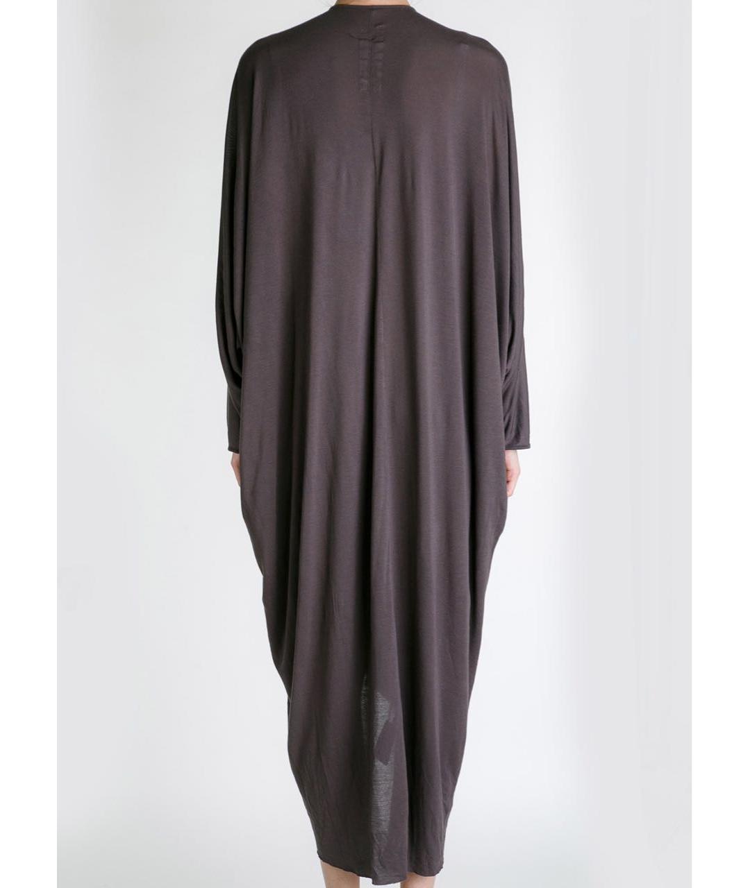 RICK OWENS Коричневое вискозное повседневное платье, фото 4