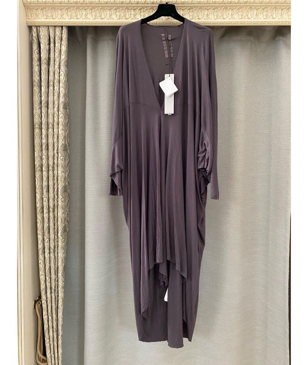 RICK OWENS Коричневое вискозное повседневное платье, фото 6