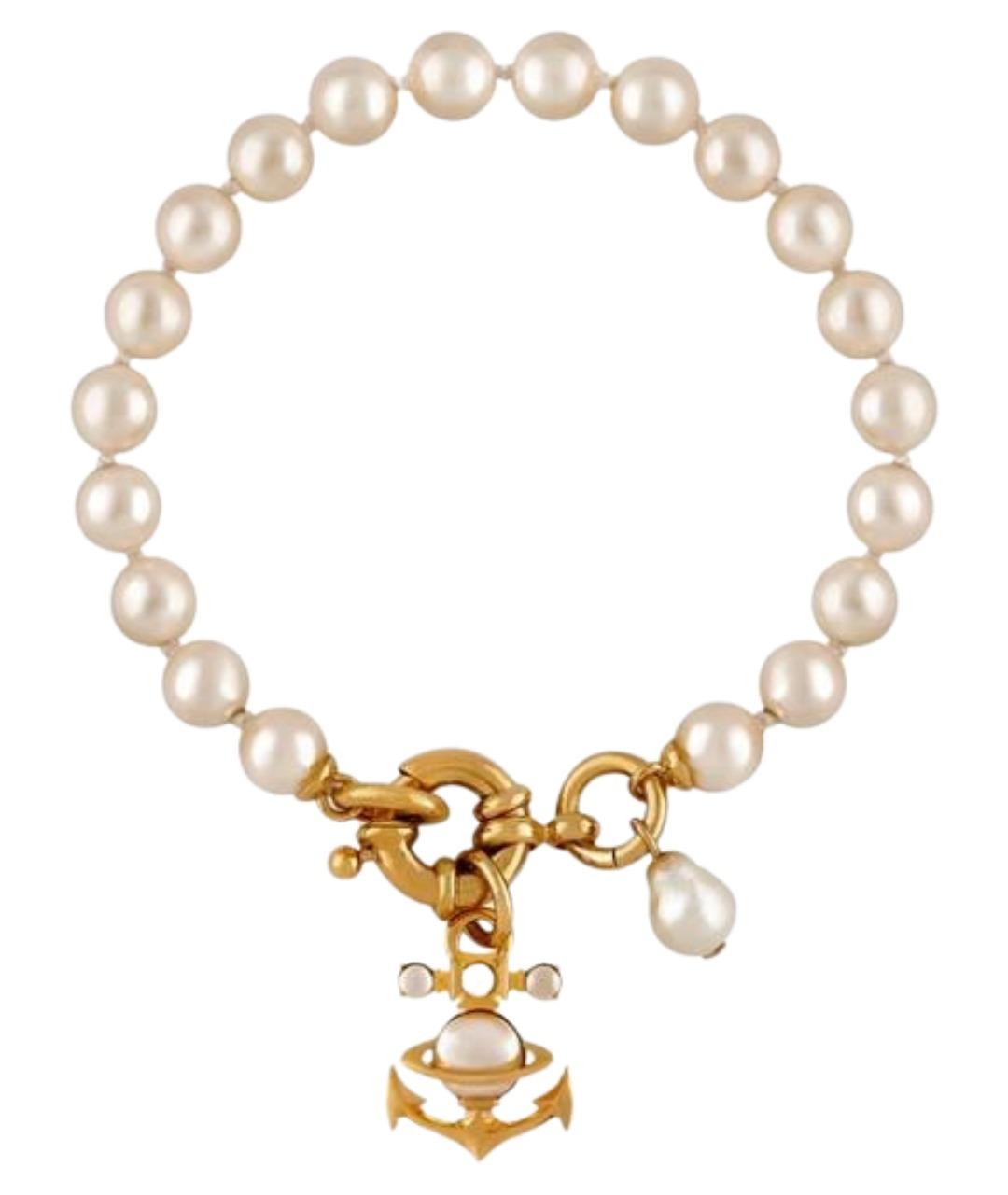 VIVIENNE WESTWOOD Белый жемчужный браслет, фото 1