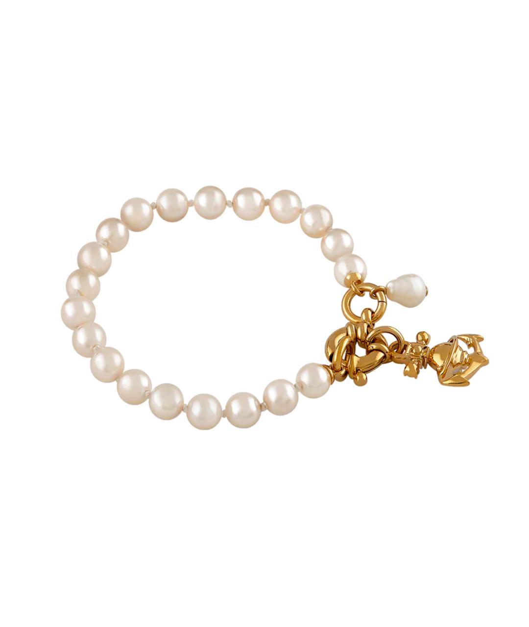 VIVIENNE WESTWOOD Белый жемчужный браслет, фото 2