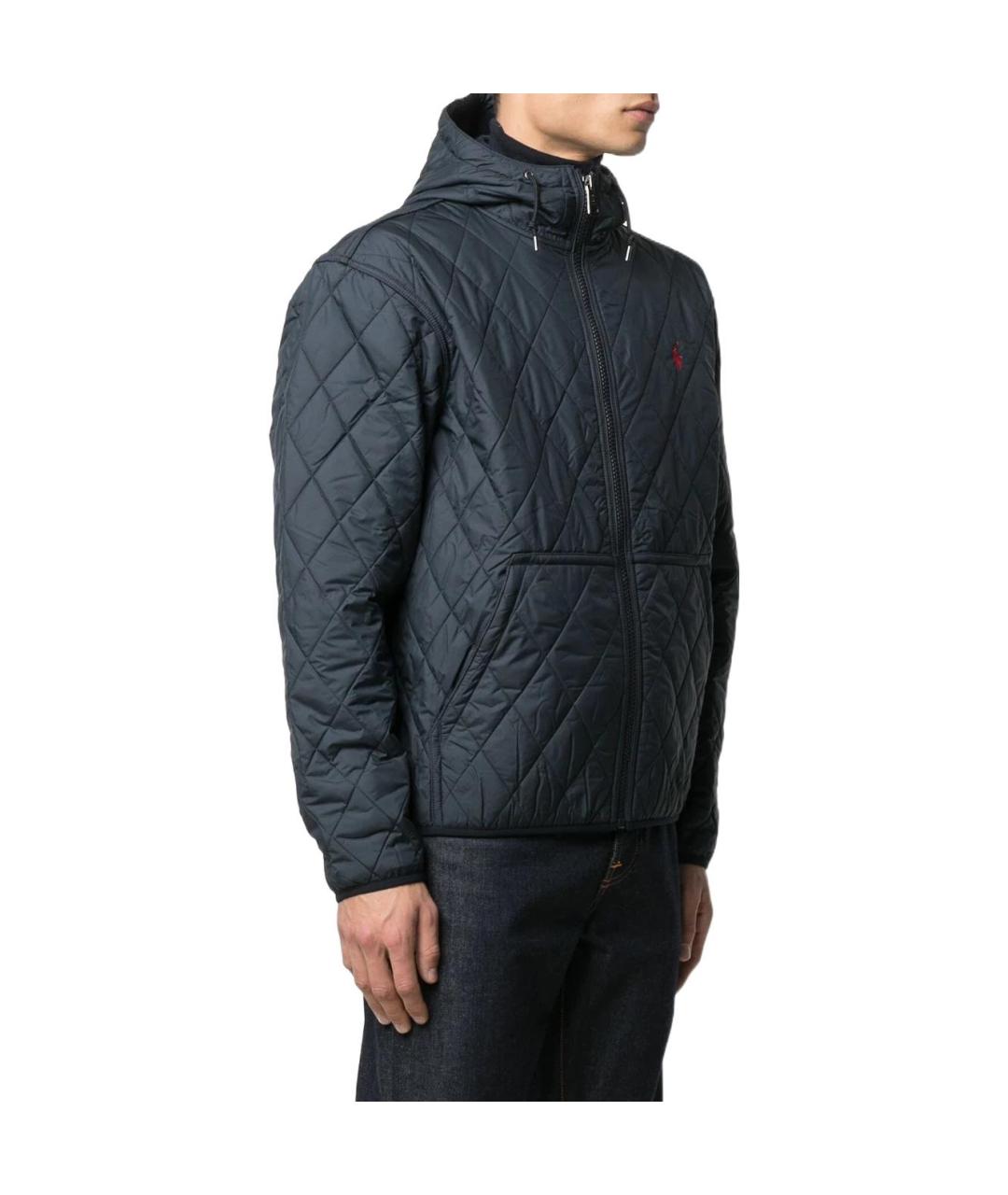 POLO RALPH LAUREN Синяя полиамидовая куртка, фото 2