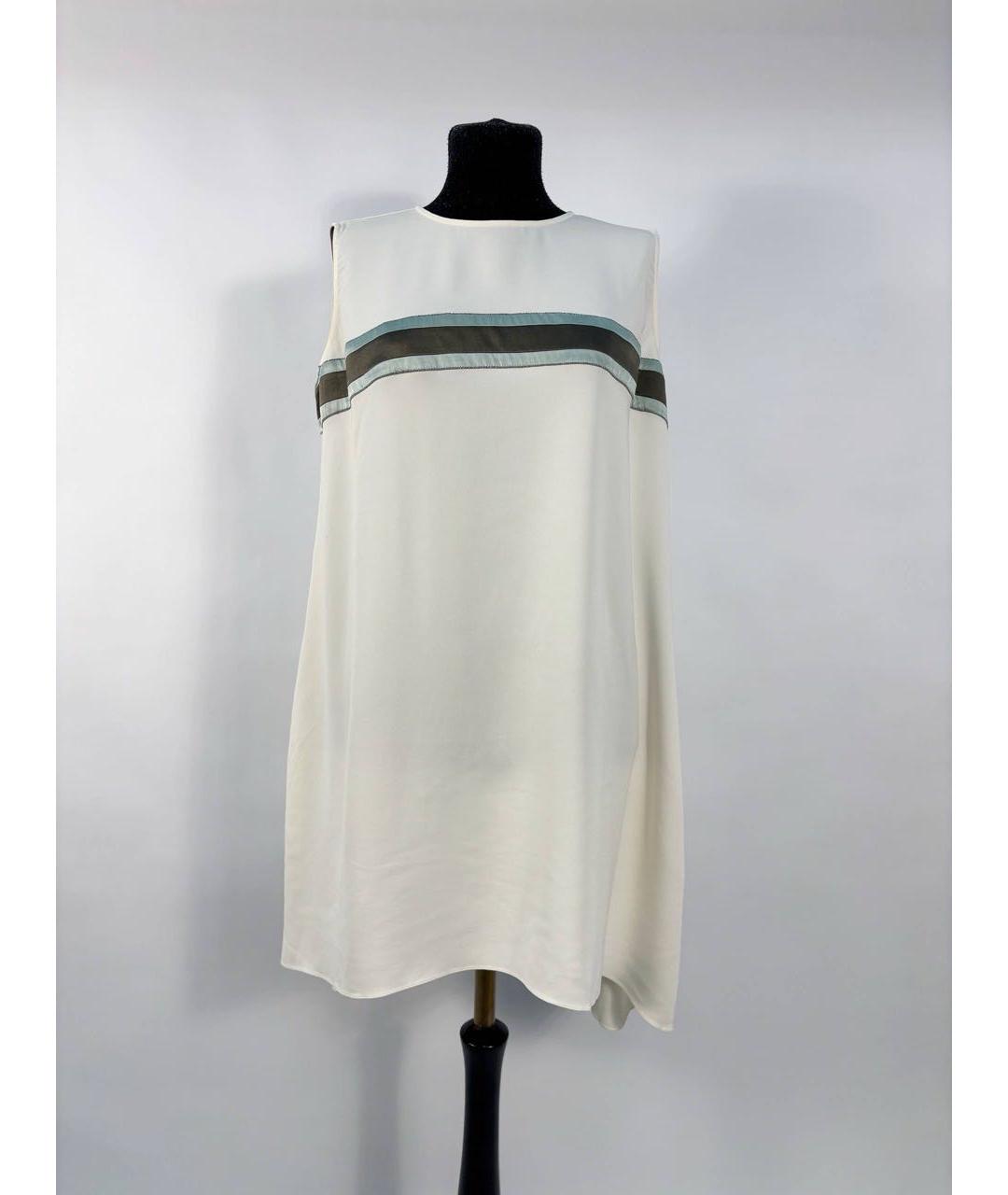 BRUNELLO CUCINELLI Мульти шелковая блузы, фото 5