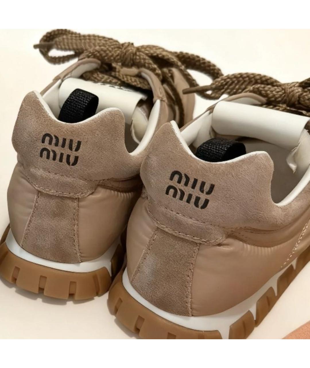 MIU MIU Розовые кроссовки, фото 7