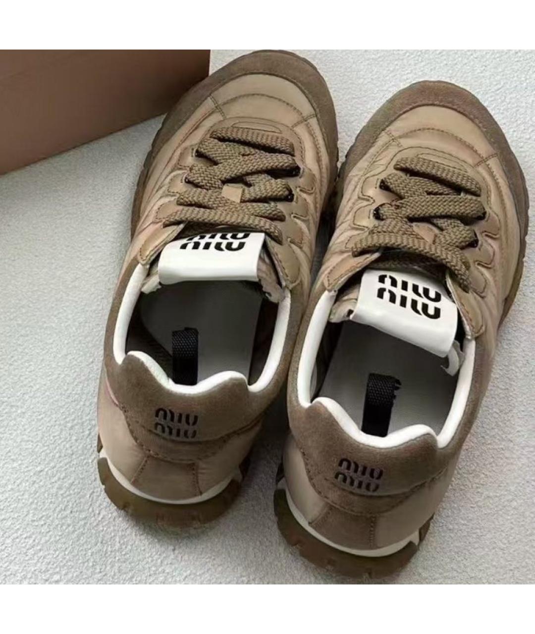 MIU MIU Розовые кроссовки, фото 4