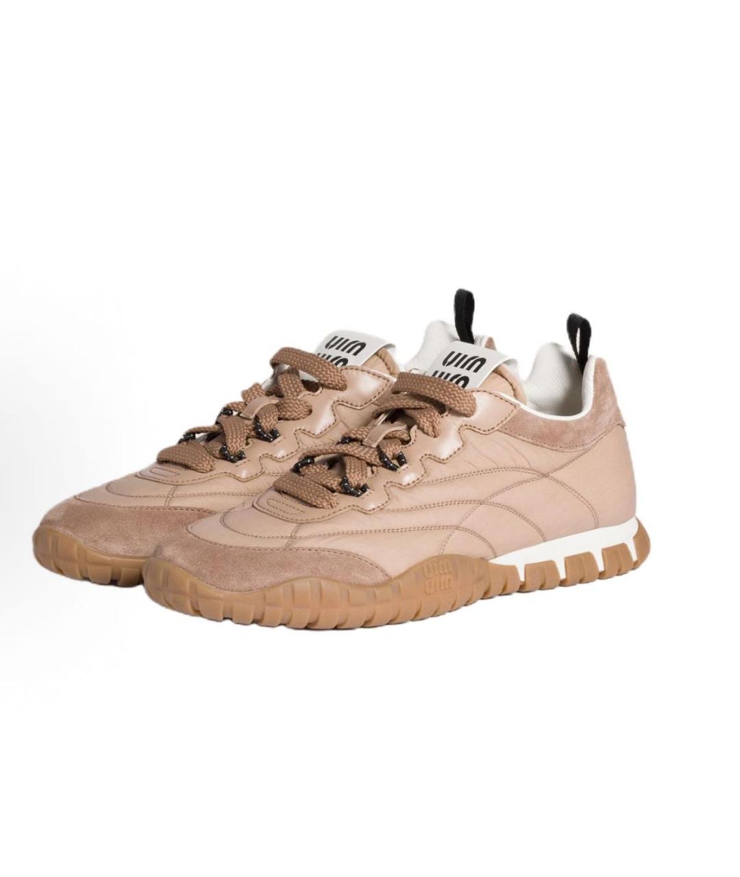 MIU MIU Розовые кроссовки, фото 2