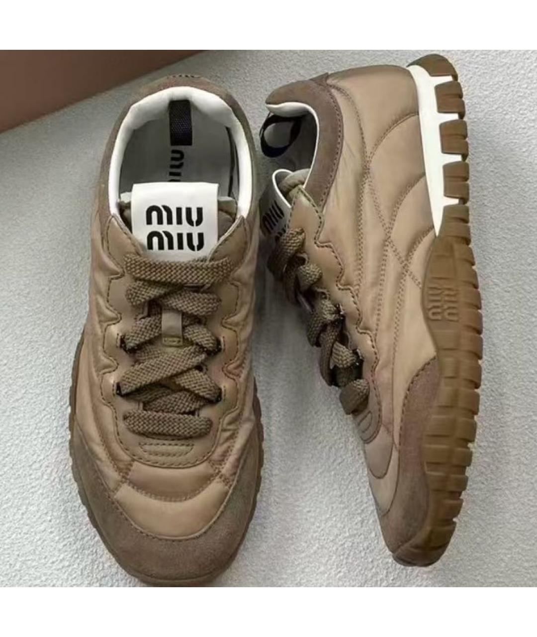 MIU MIU Розовые кроссовки, фото 8