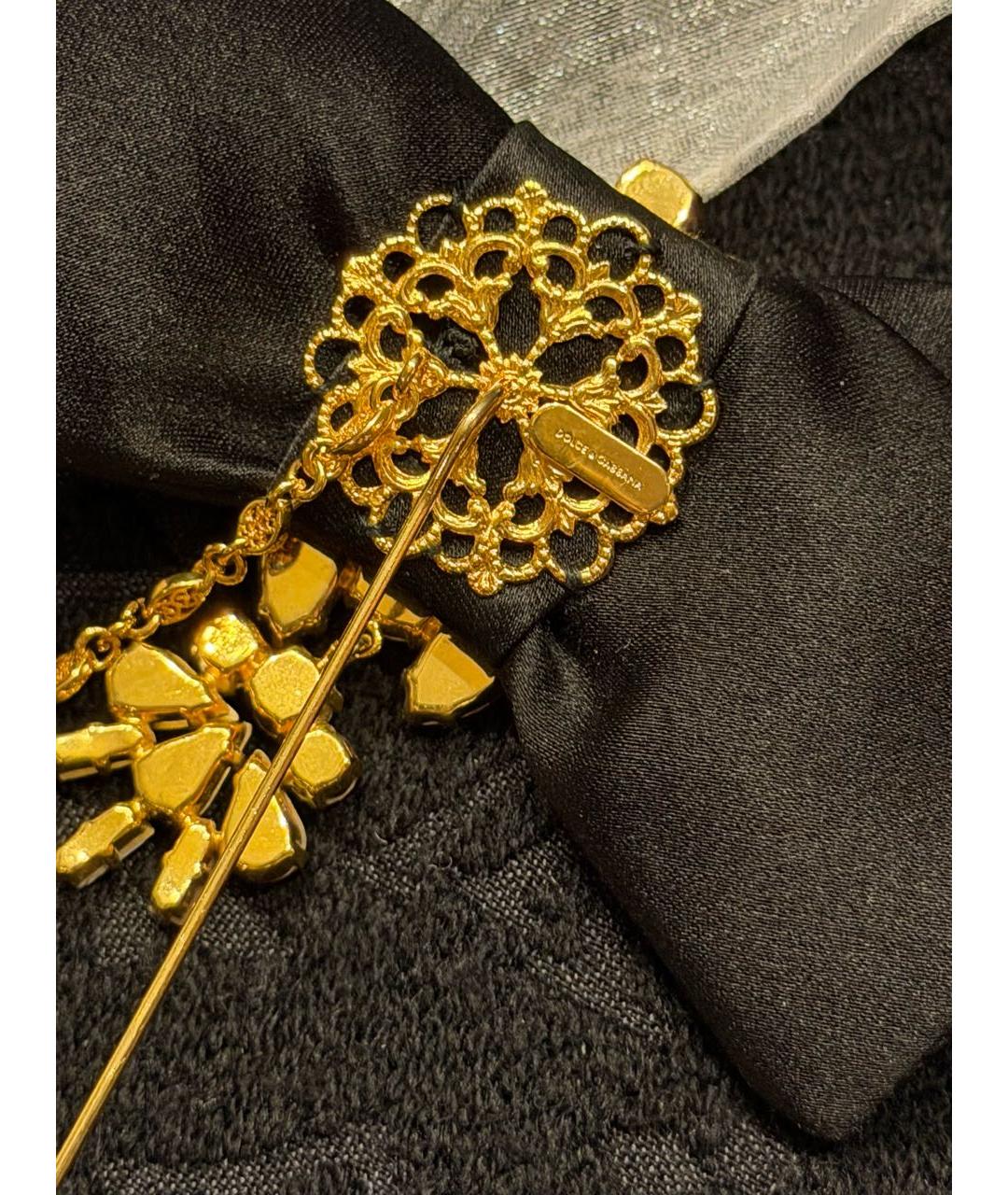 DOLCE&GABBANA Черная булавка / брошь, фото 4
