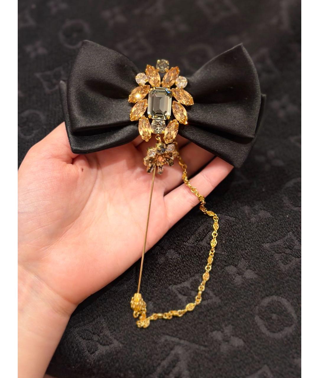 DOLCE&GABBANA Черная булавка / брошь, фото 2