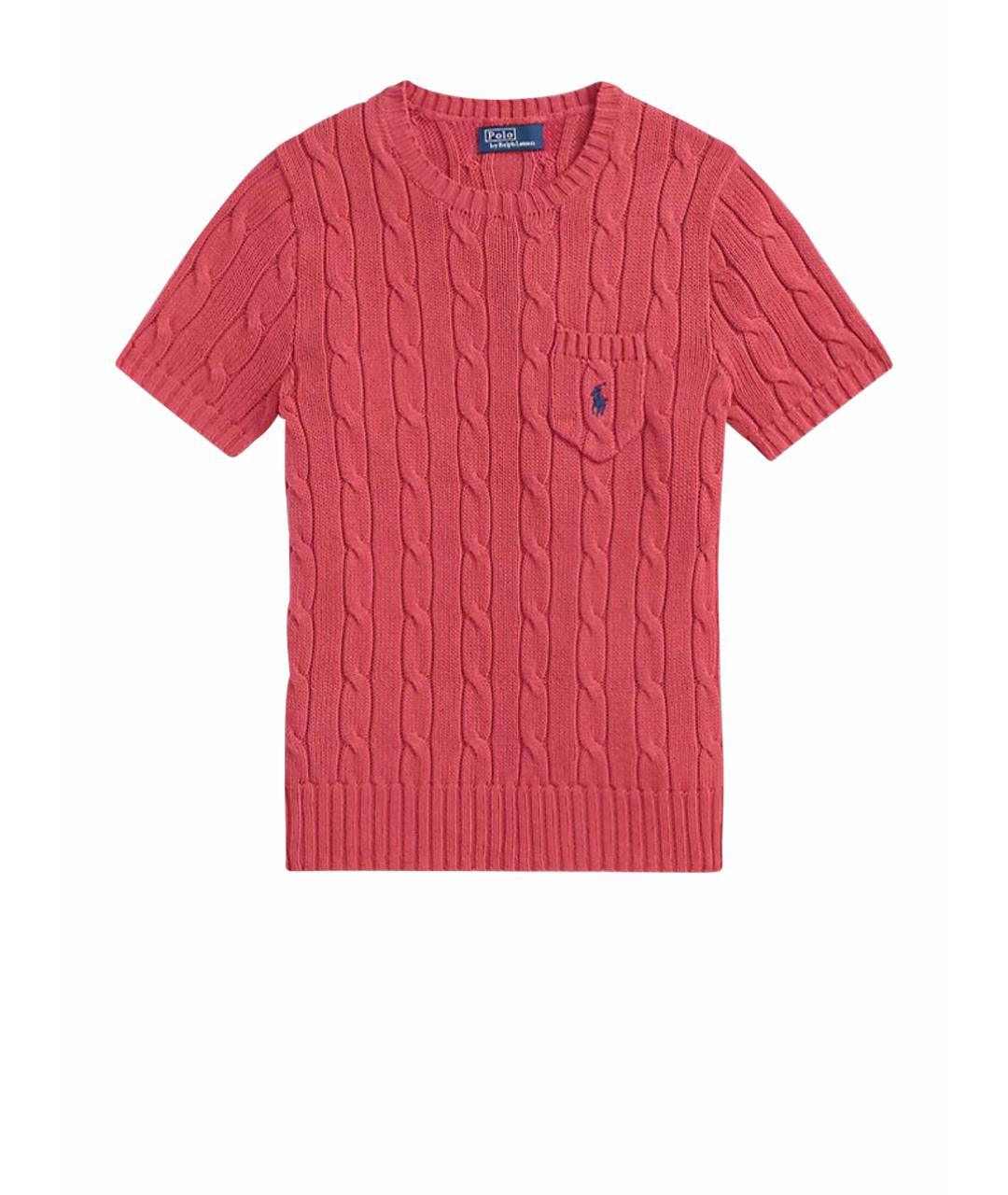 POLO RALPH LAUREN Коралловая хлопковая футболка, фото 1