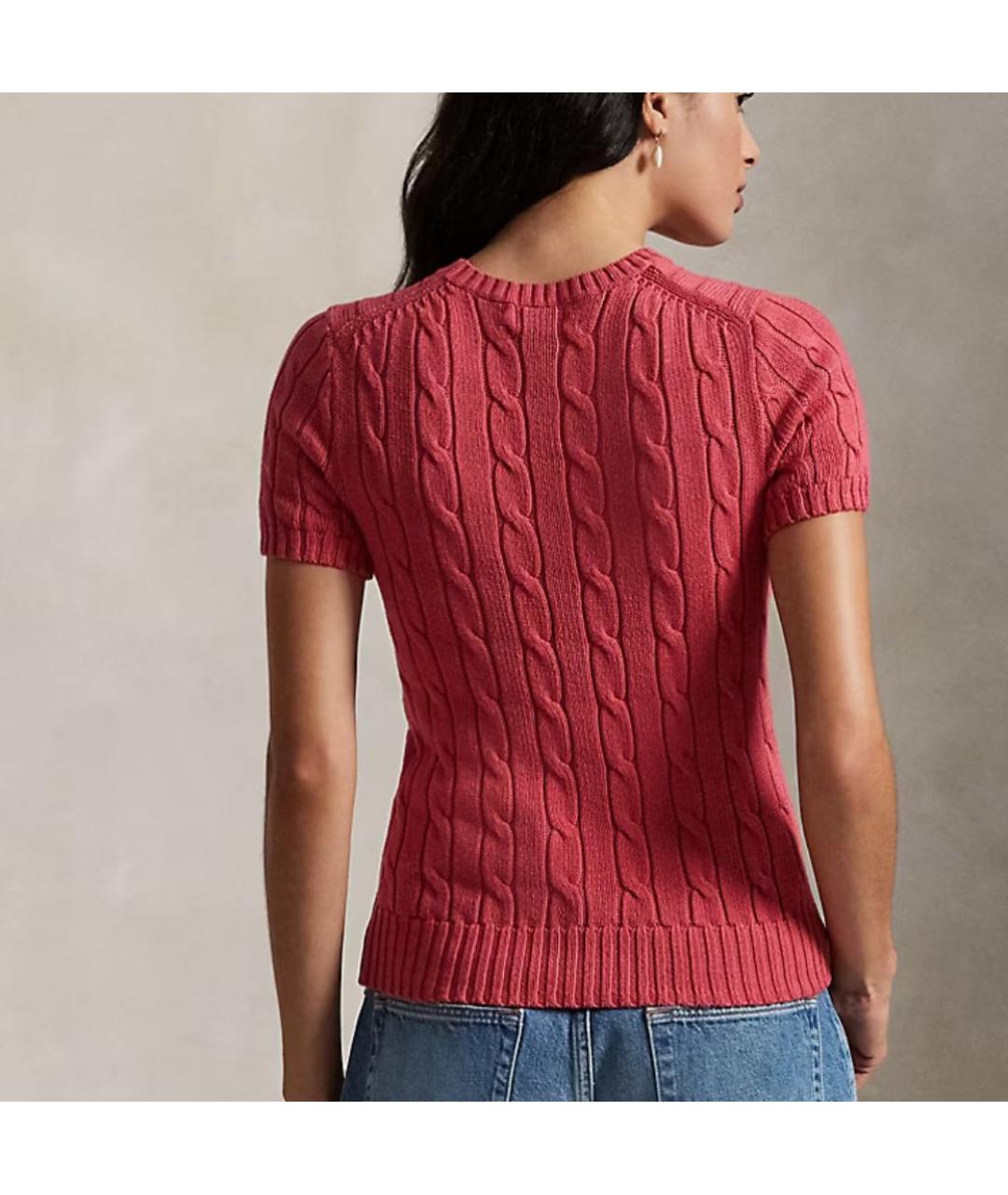 POLO RALPH LAUREN Коралловая хлопковая футболка, фото 4