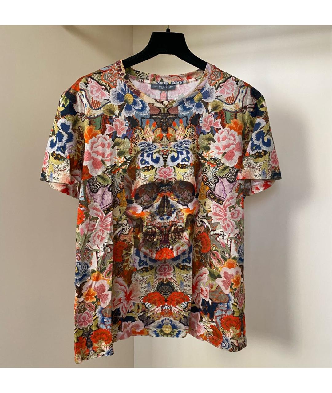 ALEXANDER MCQUEEN Мульти хлопковая футболка, фото 5