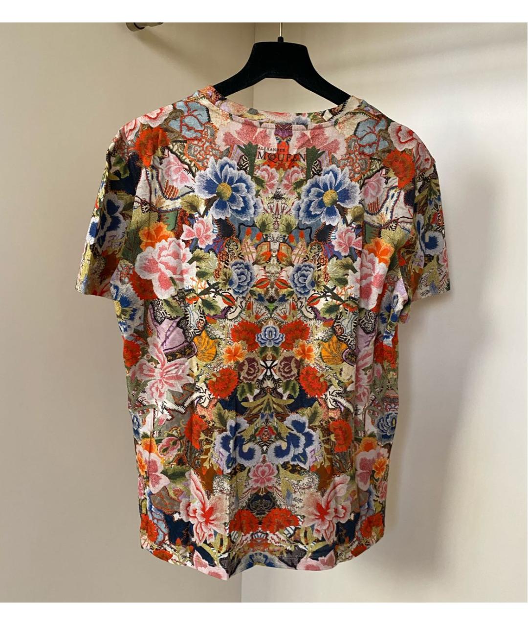 ALEXANDER MCQUEEN Мульти хлопковая футболка, фото 6
