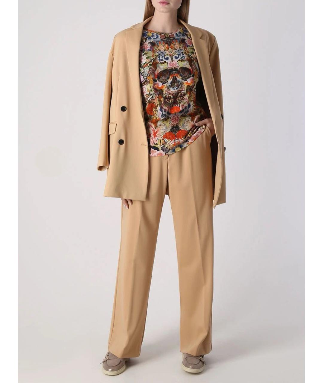 ALEXANDER MCQUEEN Мульти хлопковая футболка, фото 4