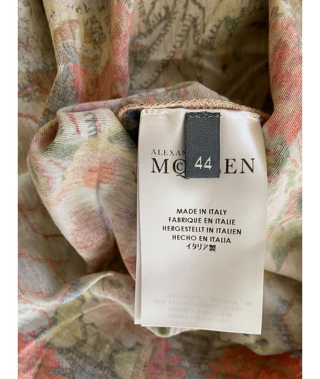 ALEXANDER MCQUEEN Мульти хлопковая футболка, фото 8