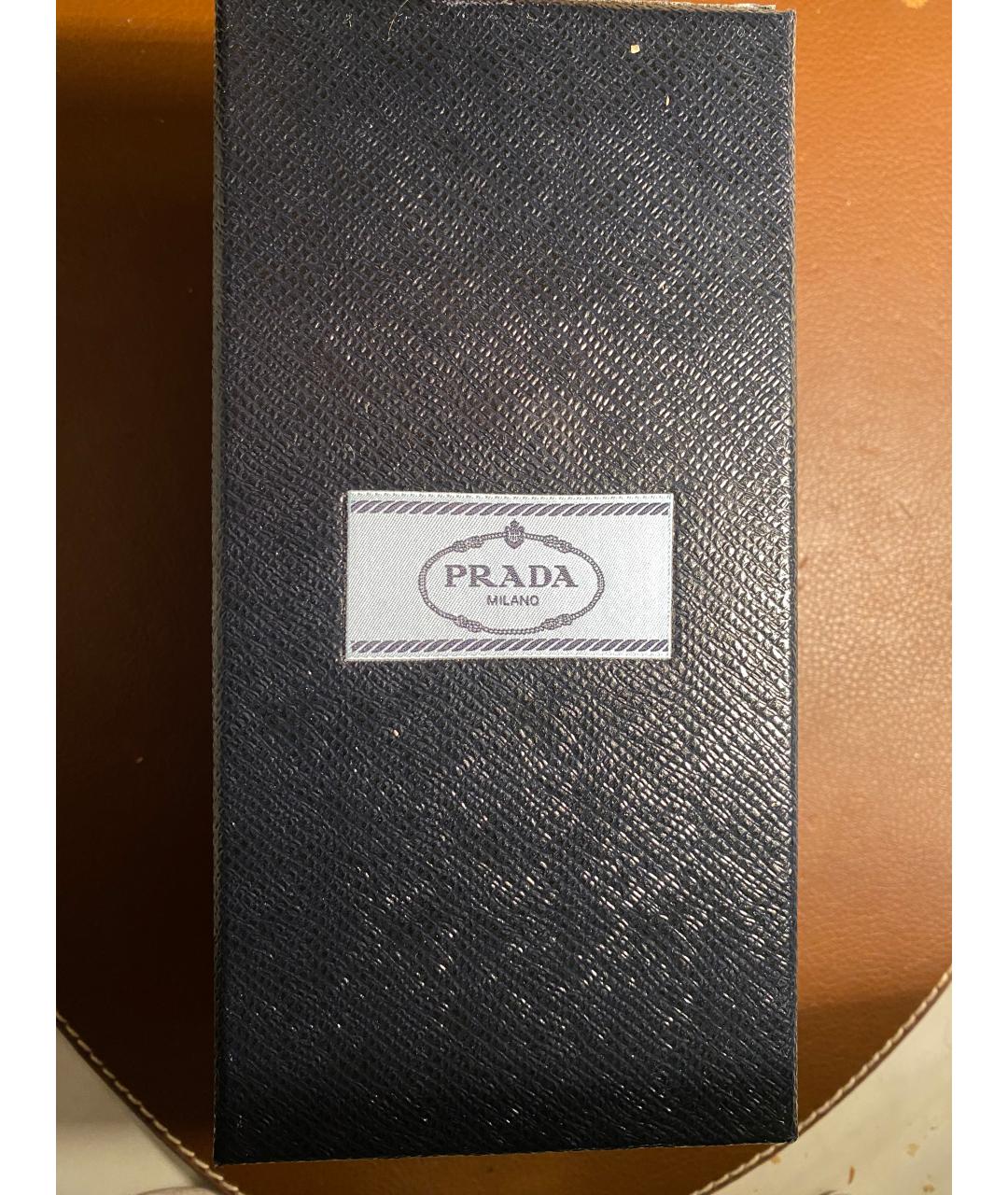 PRADA Золотые металлические солнцезащитные очки, фото 8