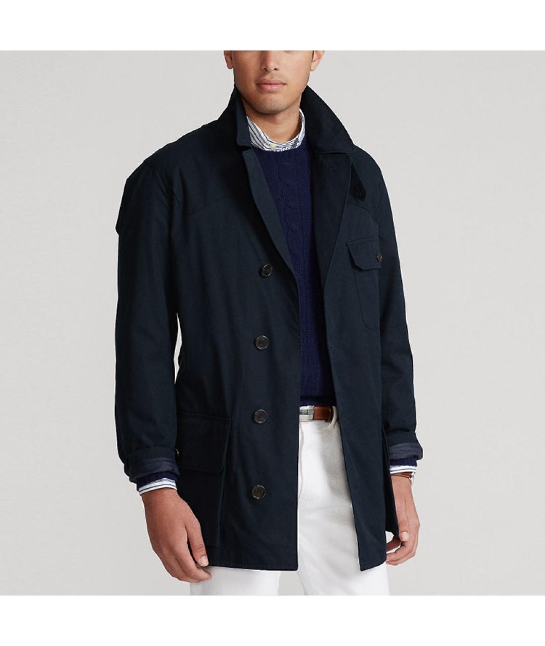 POLO RALPH LAUREN Синий тренч / плащ, фото 3