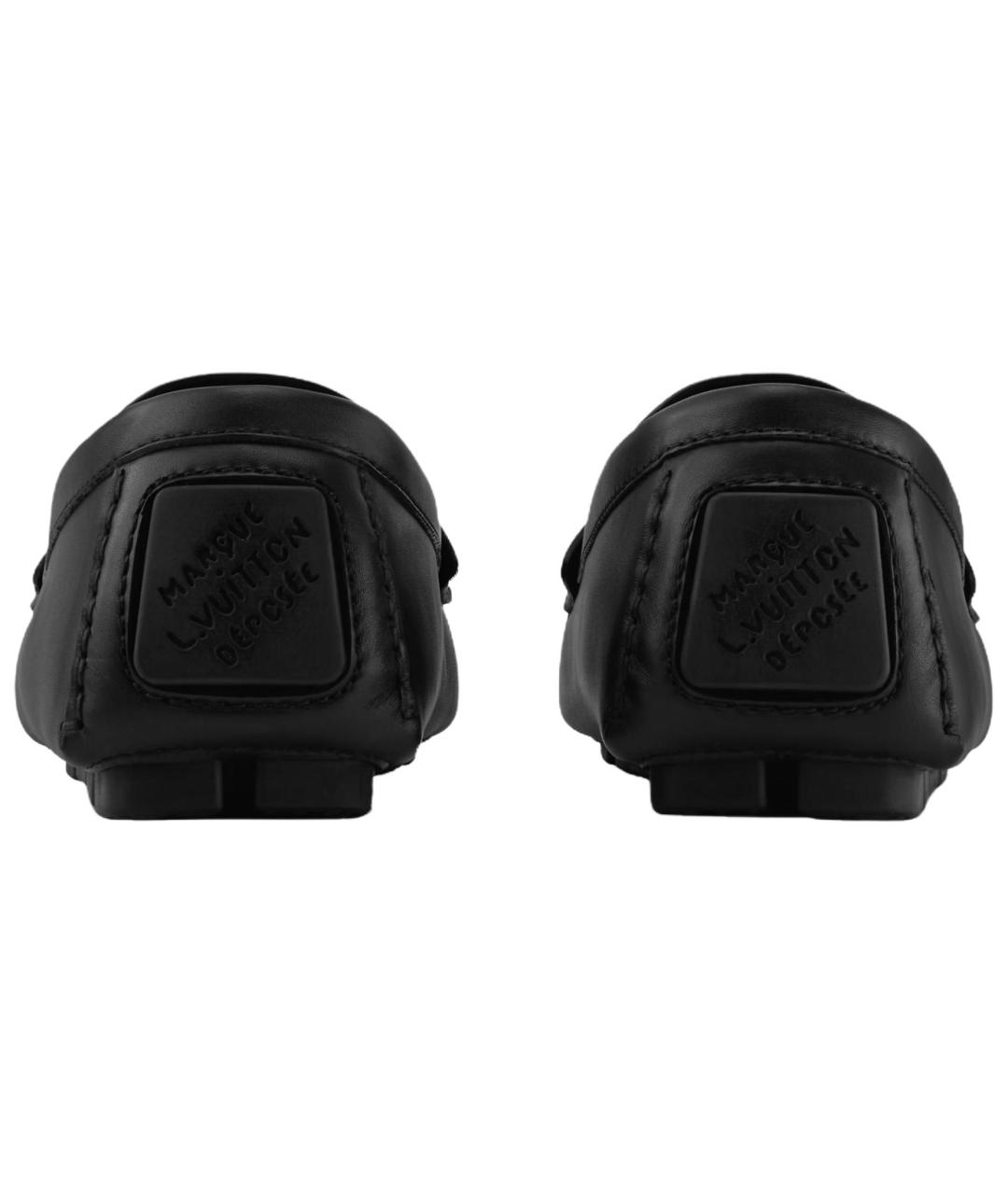 LOUIS VUITTON Черные кожаные лоферы, фото 5