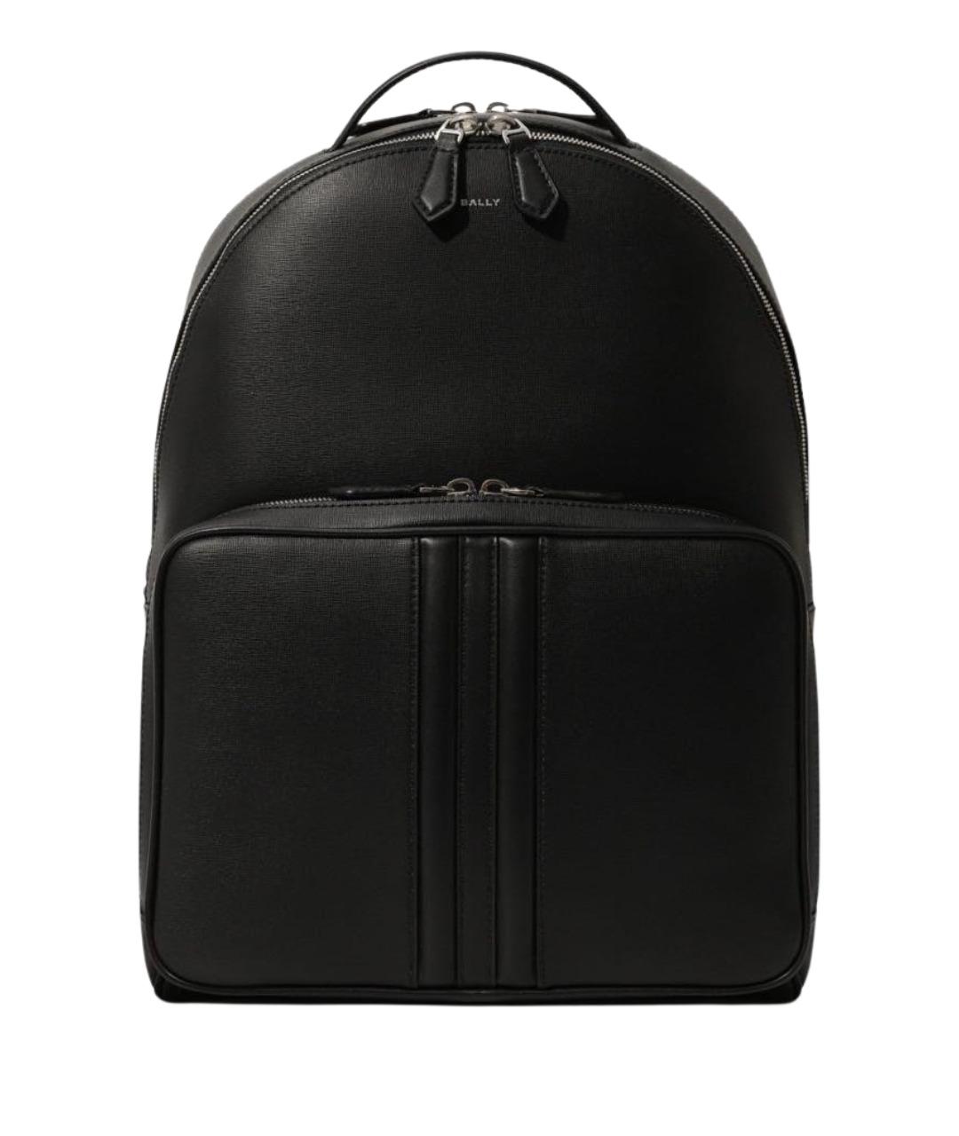 BALLY Черный кожаный рюкзак, фото 1