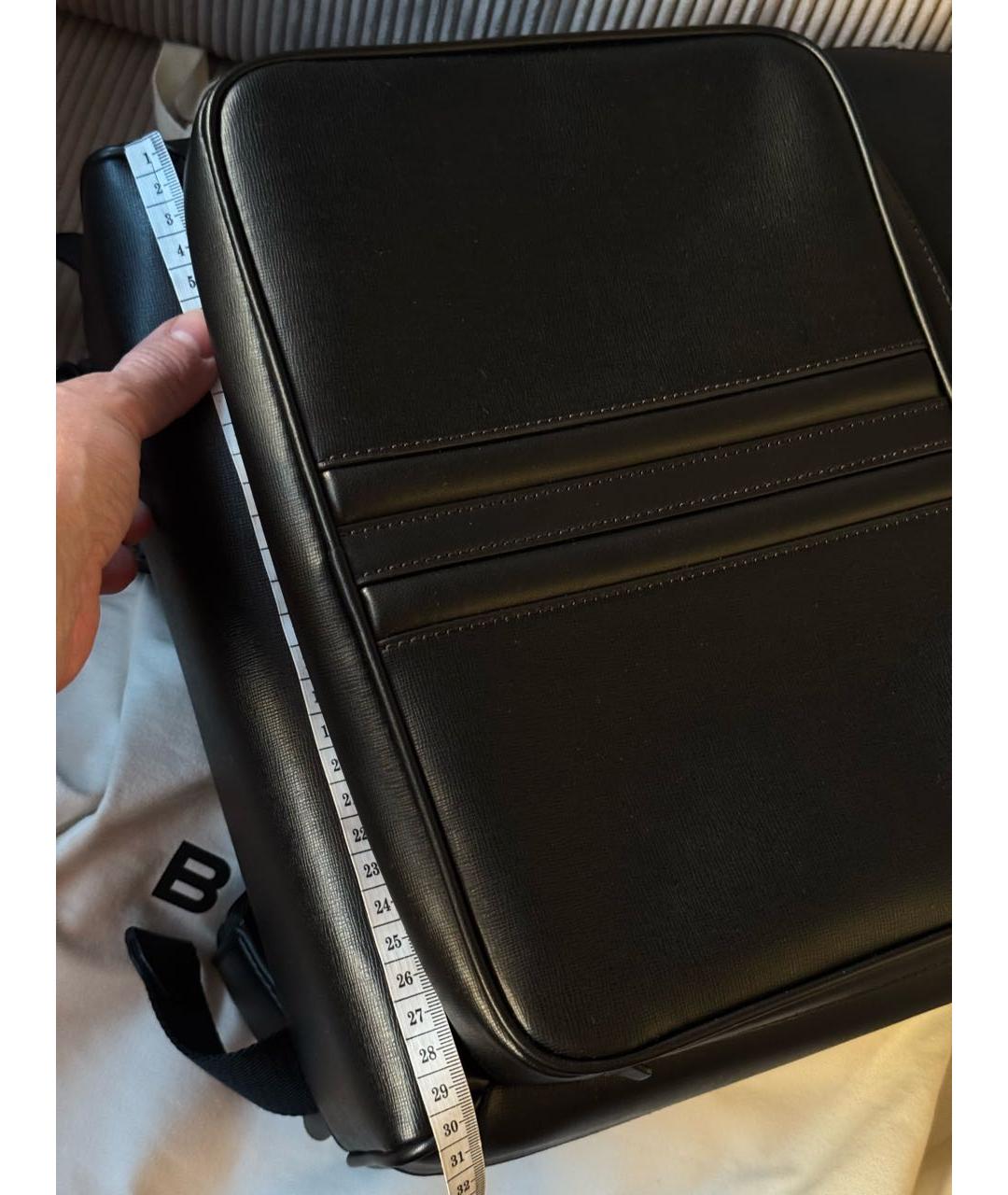 BALLY Черный кожаный рюкзак, фото 5