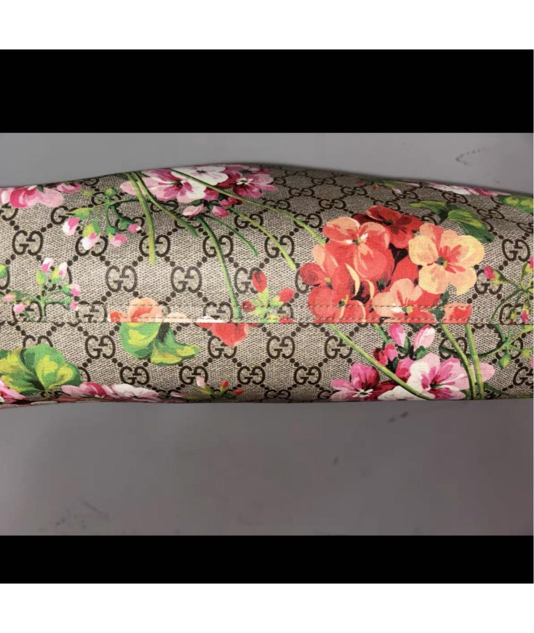 GUCCI Коричневая кожаная сумка тоут, фото 7