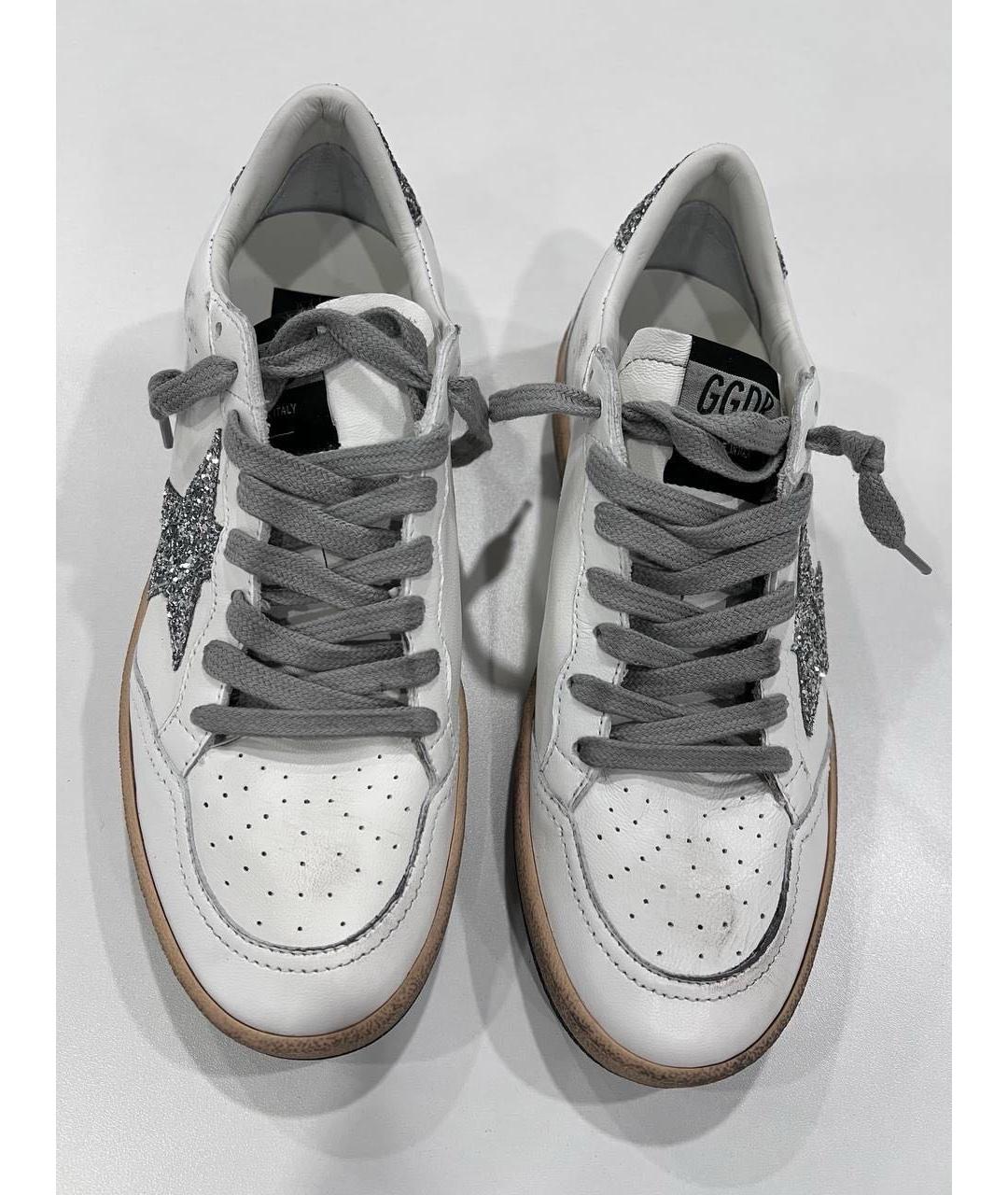 GOLDEN GOOSE DELUXE BRAND Белые кожаные кеды, фото 3