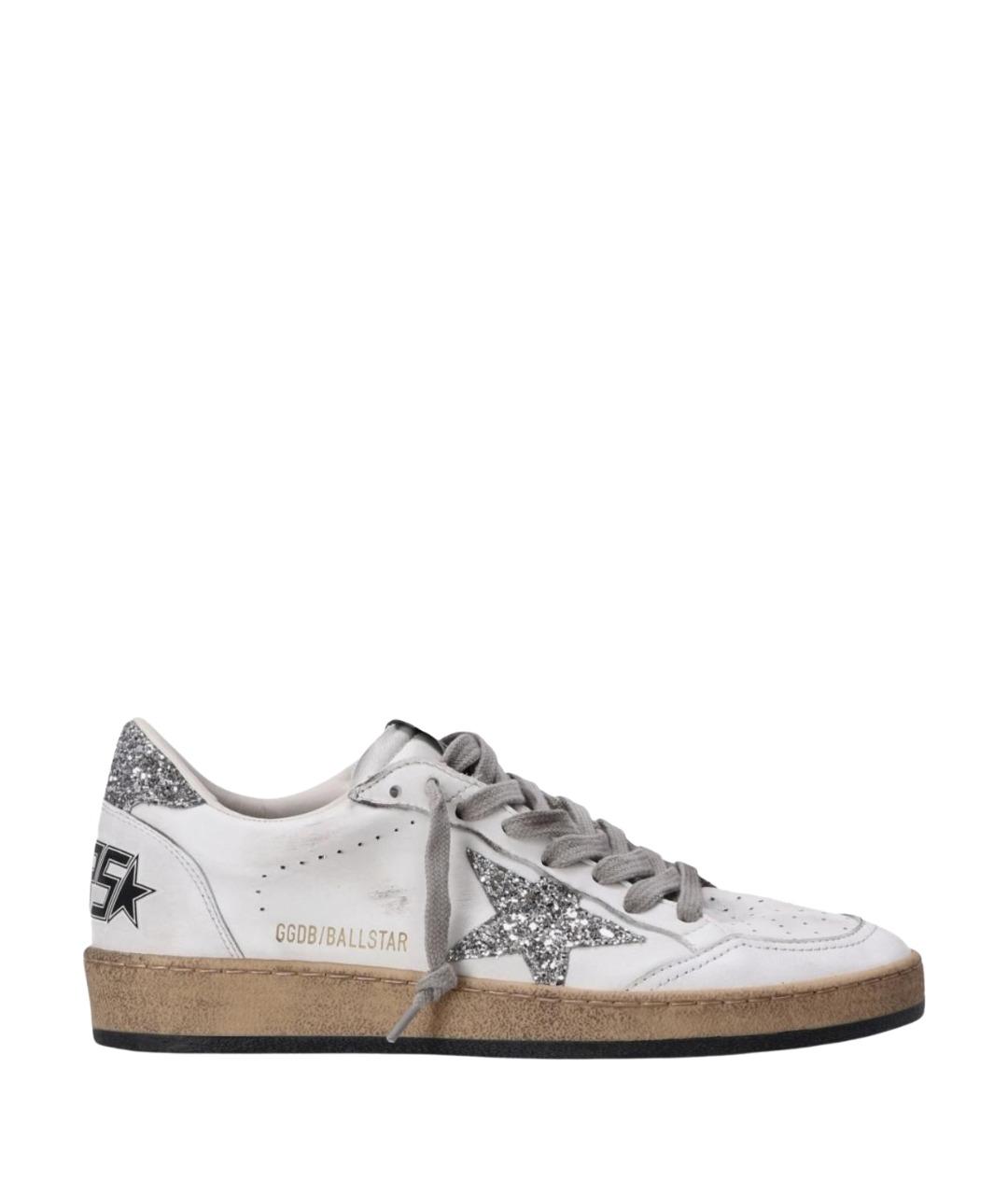 GOLDEN GOOSE DELUXE BRAND Белые кожаные кеды, фото 1