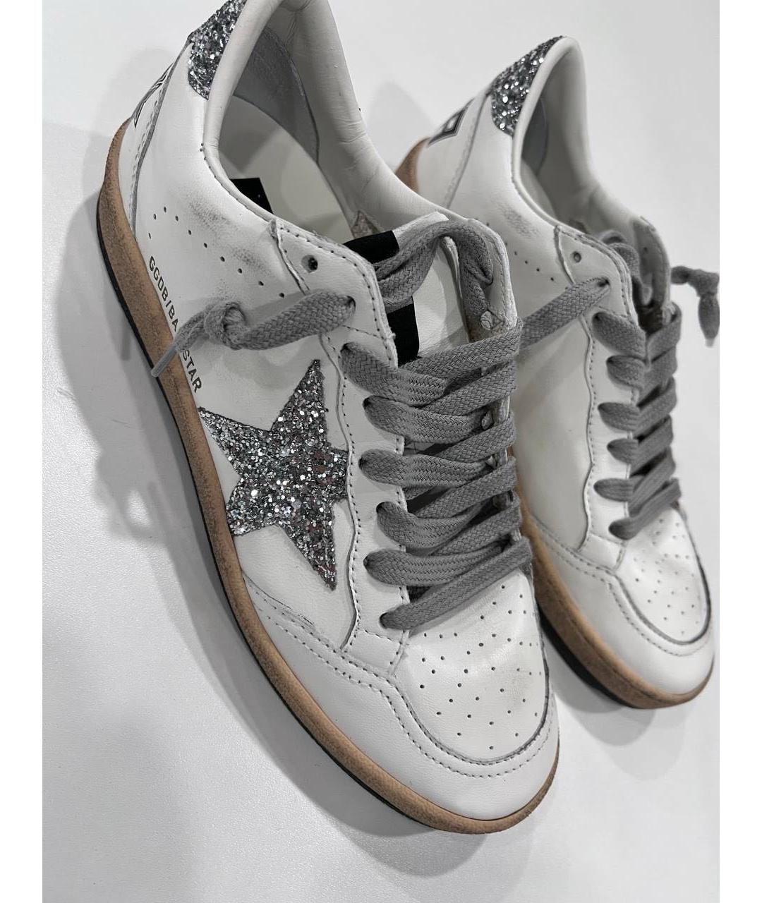 GOLDEN GOOSE DELUXE BRAND Белые кожаные кеды, фото 4