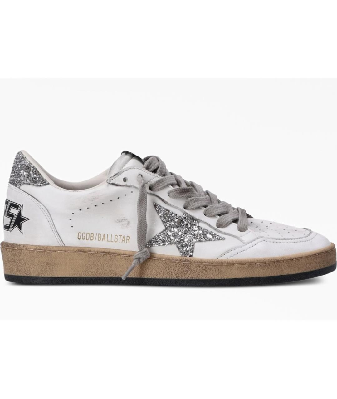 GOLDEN GOOSE DELUXE BRAND Белые кожаные кеды, фото 6