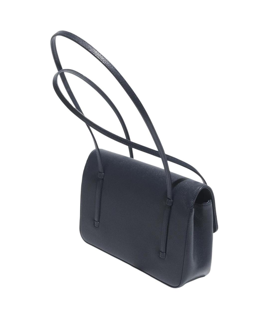 CHANEL Темно-синяя кожаная сумка через плечо, фото 3