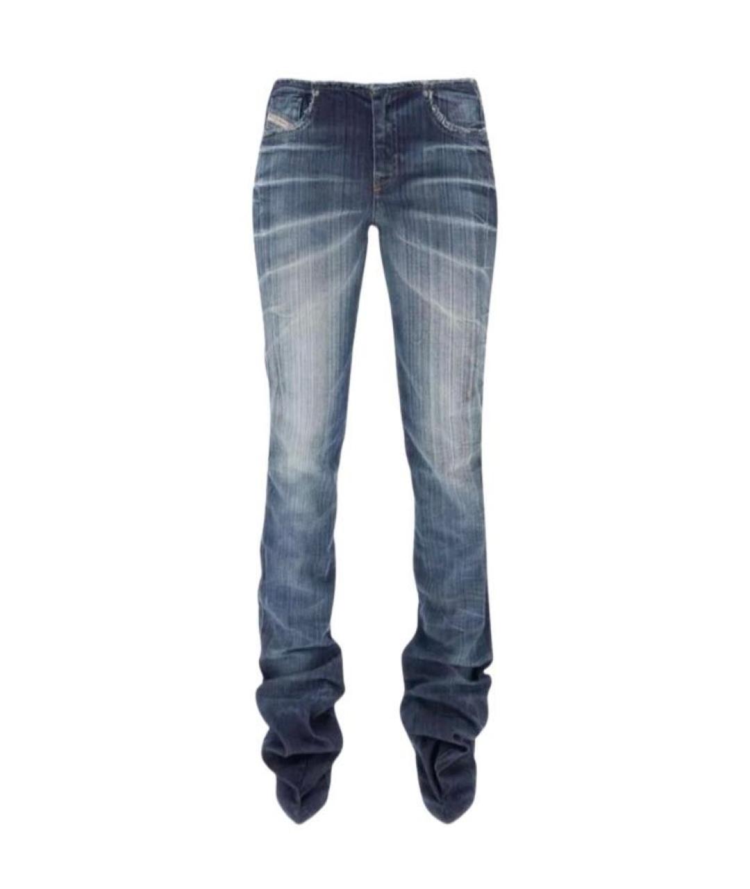 DIESEL Темно-синие кожаные ботфорты, фото 9